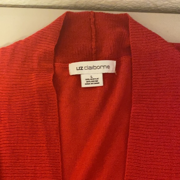 Liz Claiborne Lightweight Open-Front Cardigan Sweater - Picture 6 of 6